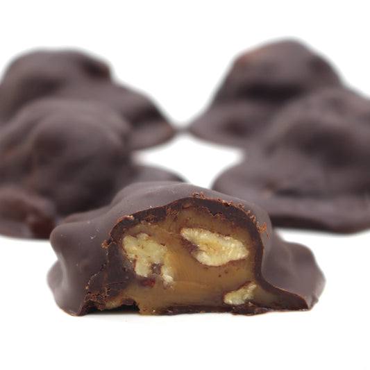Caramel Pecan Chocolate Turtles (Sugar Free)