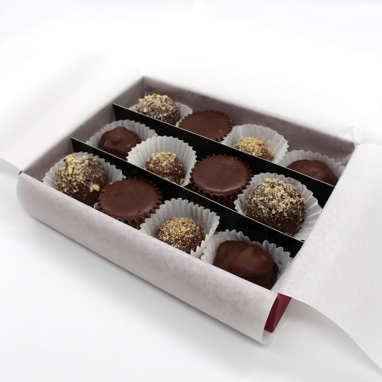 12 pcs. Chocolate Selection (No sugar added)