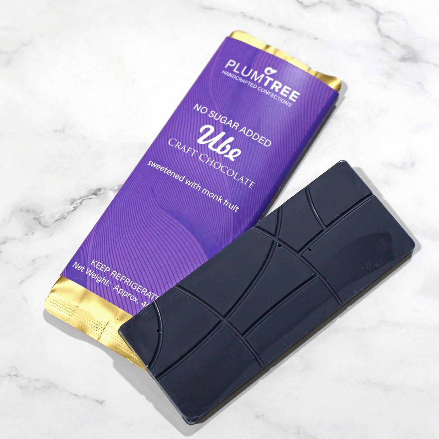 Ube Craft Chocolate Bar, Limited Edition (No sugar added)