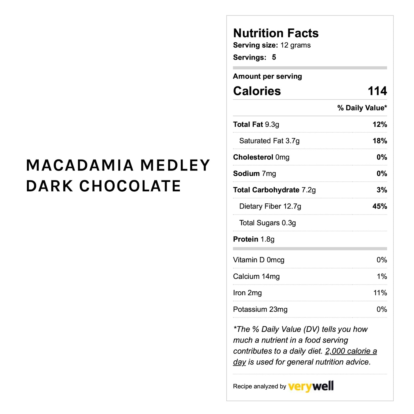 Macadamia Medley No Sugar Added (for October 26, 2024)