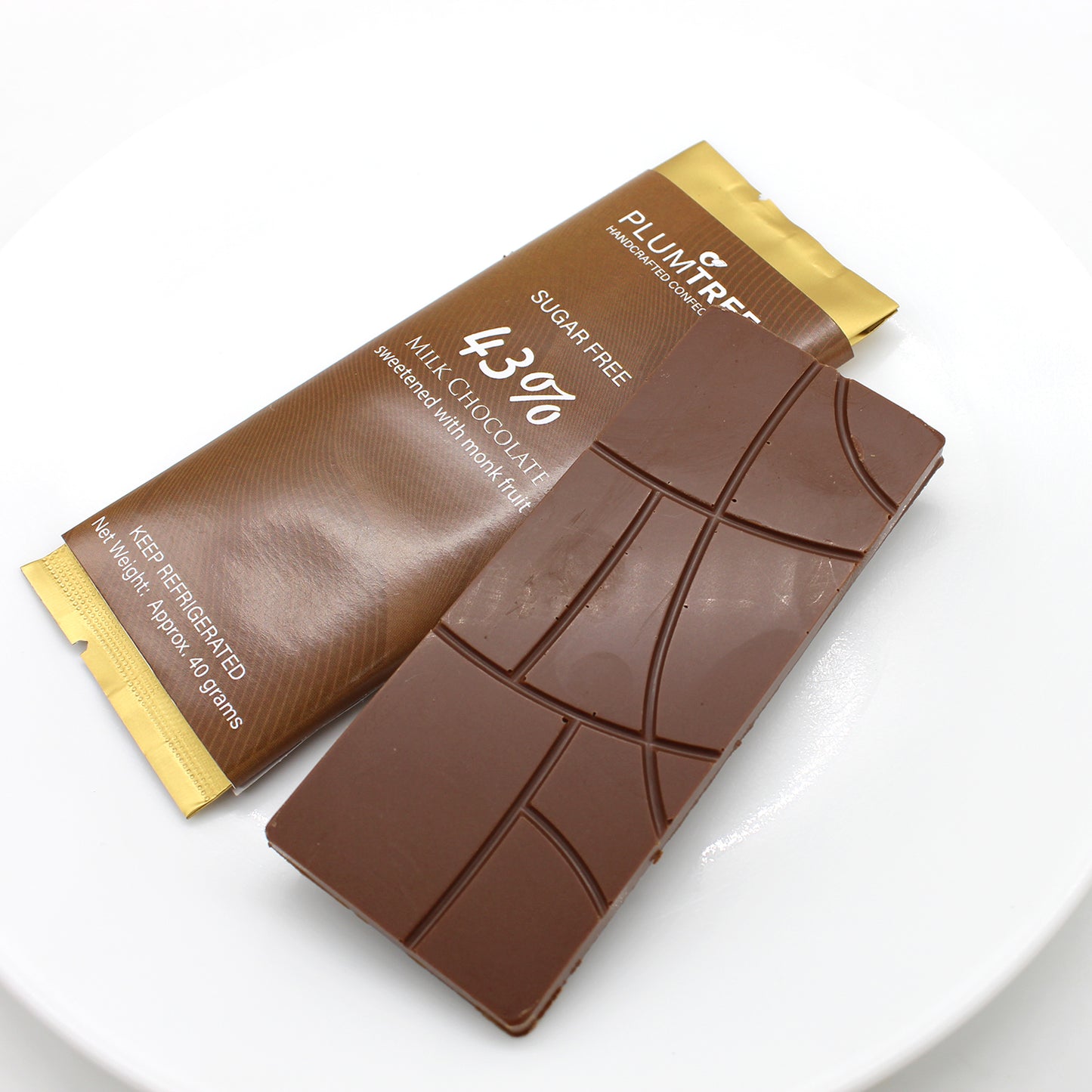 43% Milk Chocolate Bar (No sugar added)