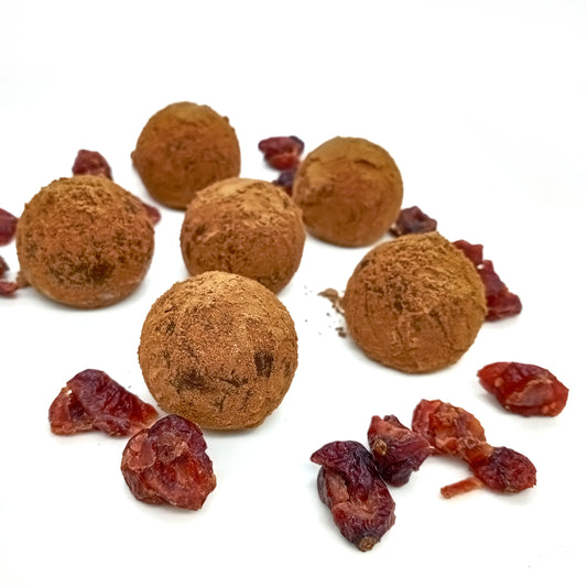Cranberry Soju Chocolate Truffles
